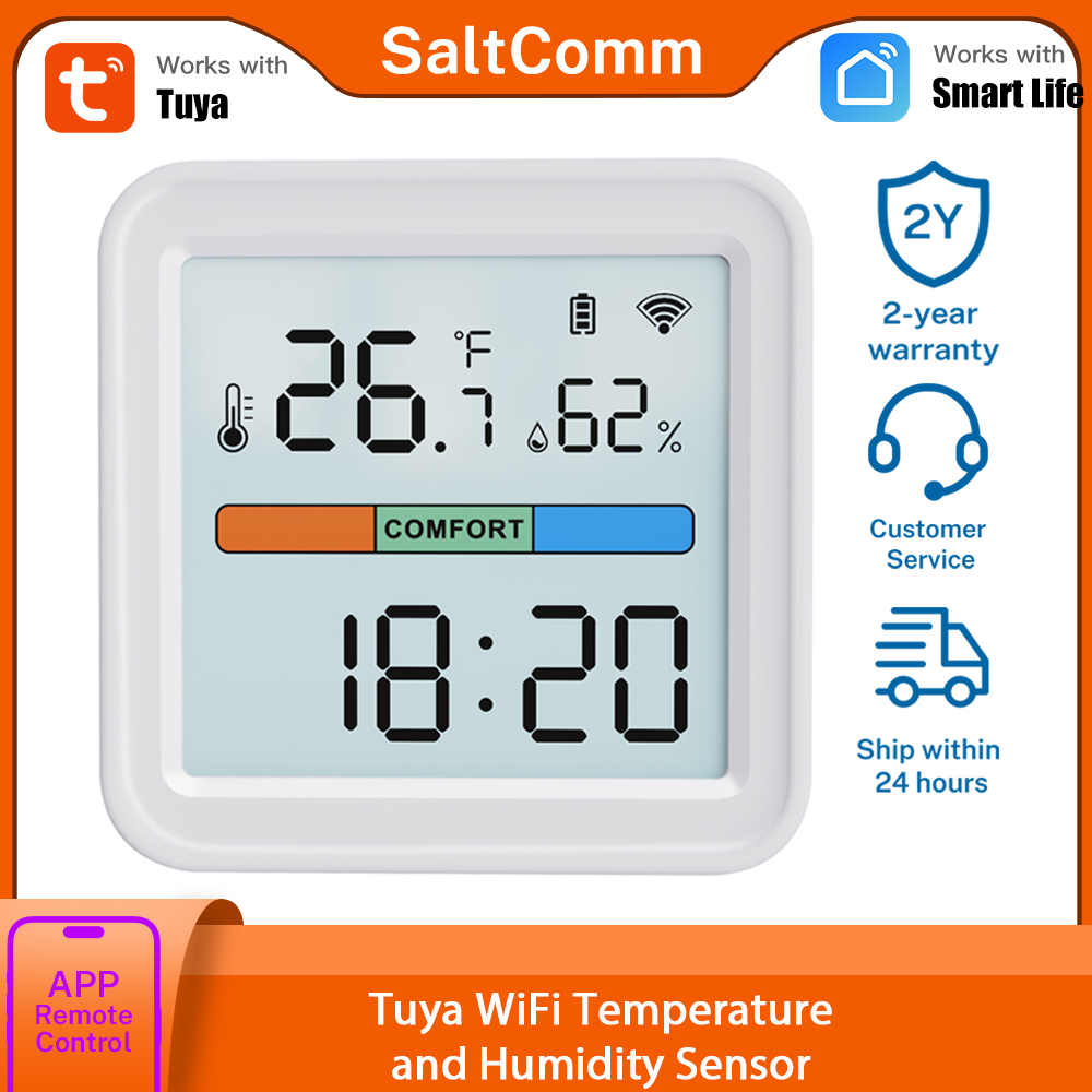 Smart Home Google - Tuya Nieuwe WiFi-temperatuur- en vochtigheidssensor Smart