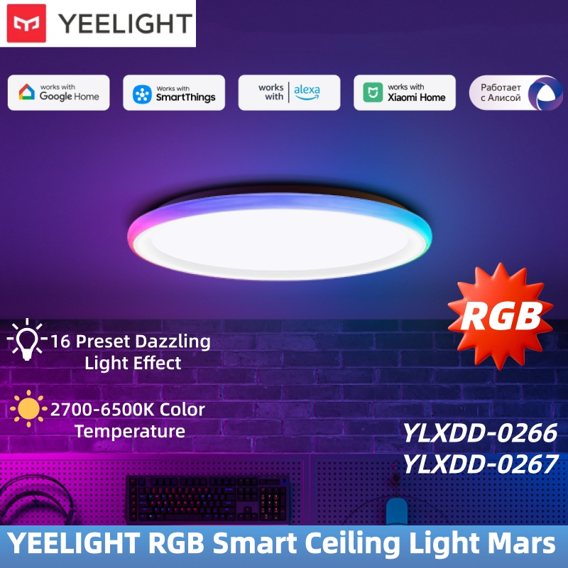 Smart Home Yeelight - YEELIGHT RGB Smart Plafondlamp Mars met