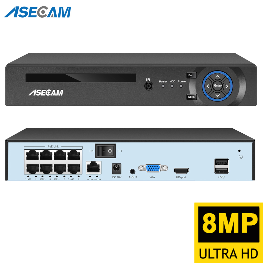 Security Ip Camera - Super 8MP POE NVR Videorecorder Audio