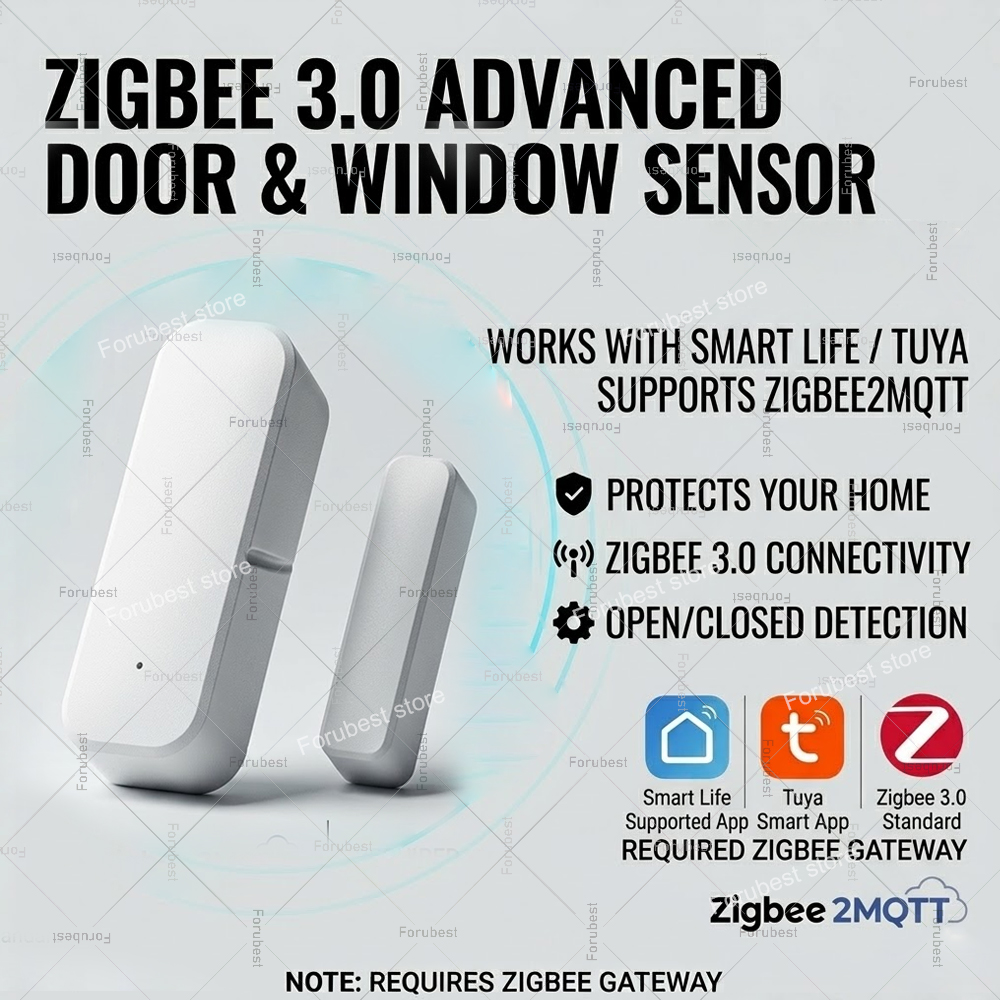 Wireless Door Sensor - Tuya Zigbee Deur- en raamsensor Smart