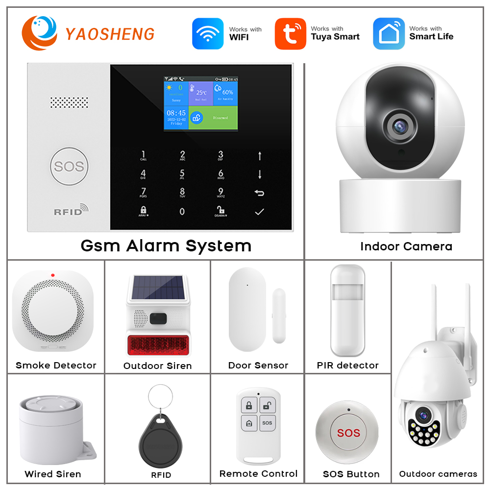 Smart Home Ecosystems - 4G Alarmsysteem Beveiliging Thuis WIFI Alarm