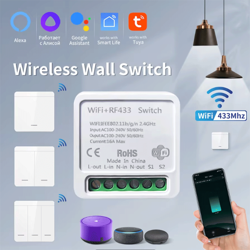 Smart Home Google - Tuya WiFi Slimme Lichtschakelaar Smart Home