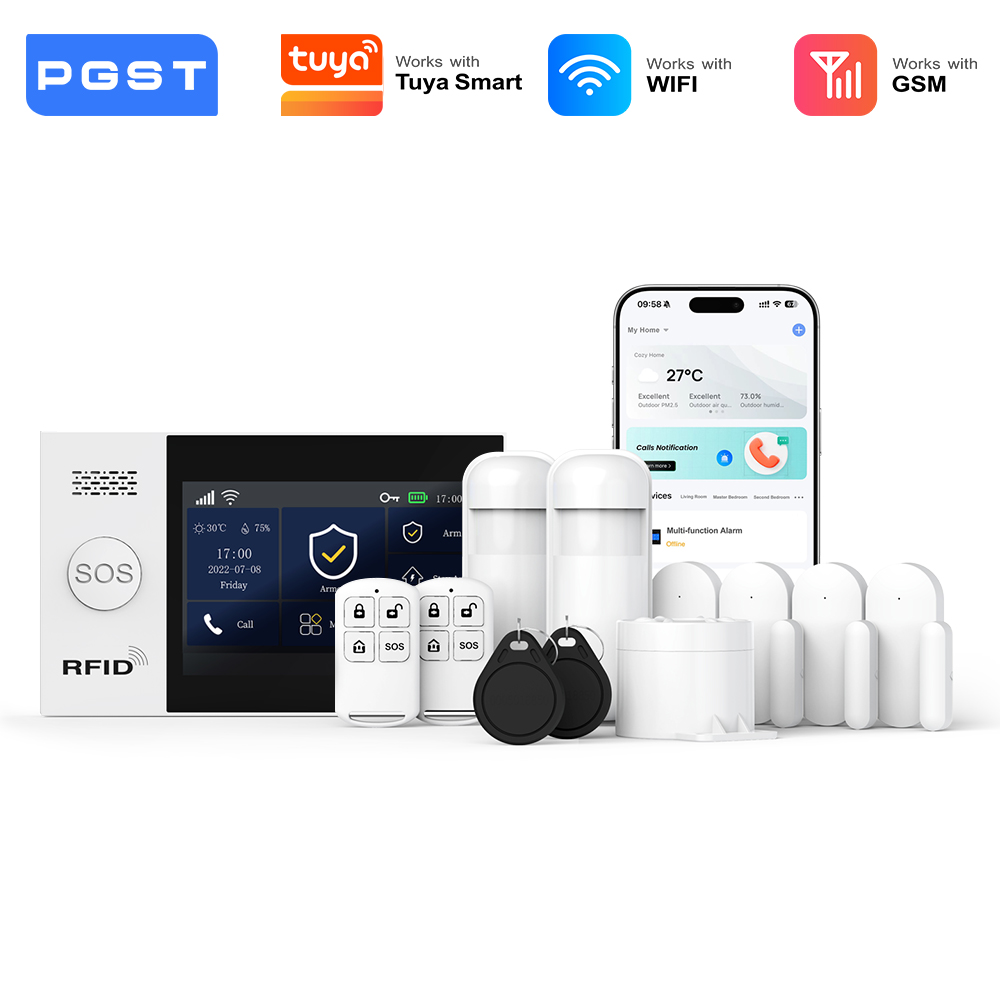 Smart Home Ecosystems - PGST slim inbraakalarm pakket WiFi 2G