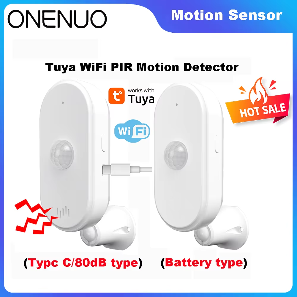 Smart Home Ir - Tuya WiFi PIR-bewegingssensor Menselijk lichaamsdetectiesensor Smart