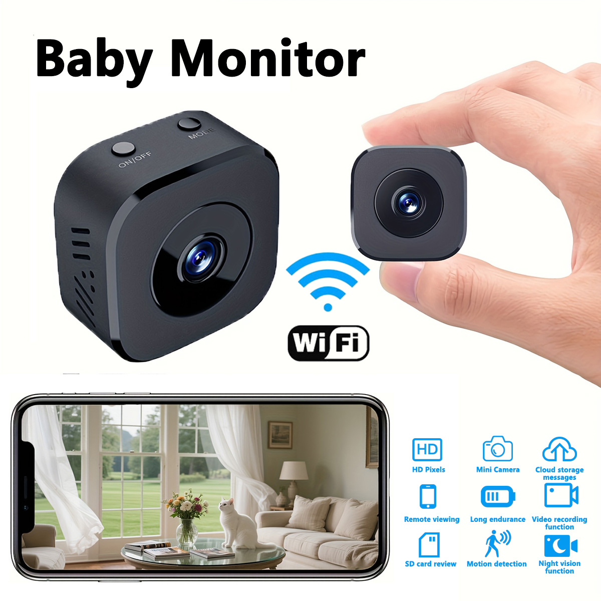 Security Ip Camera - 1080P HD Mini WiFi Camera Indoor