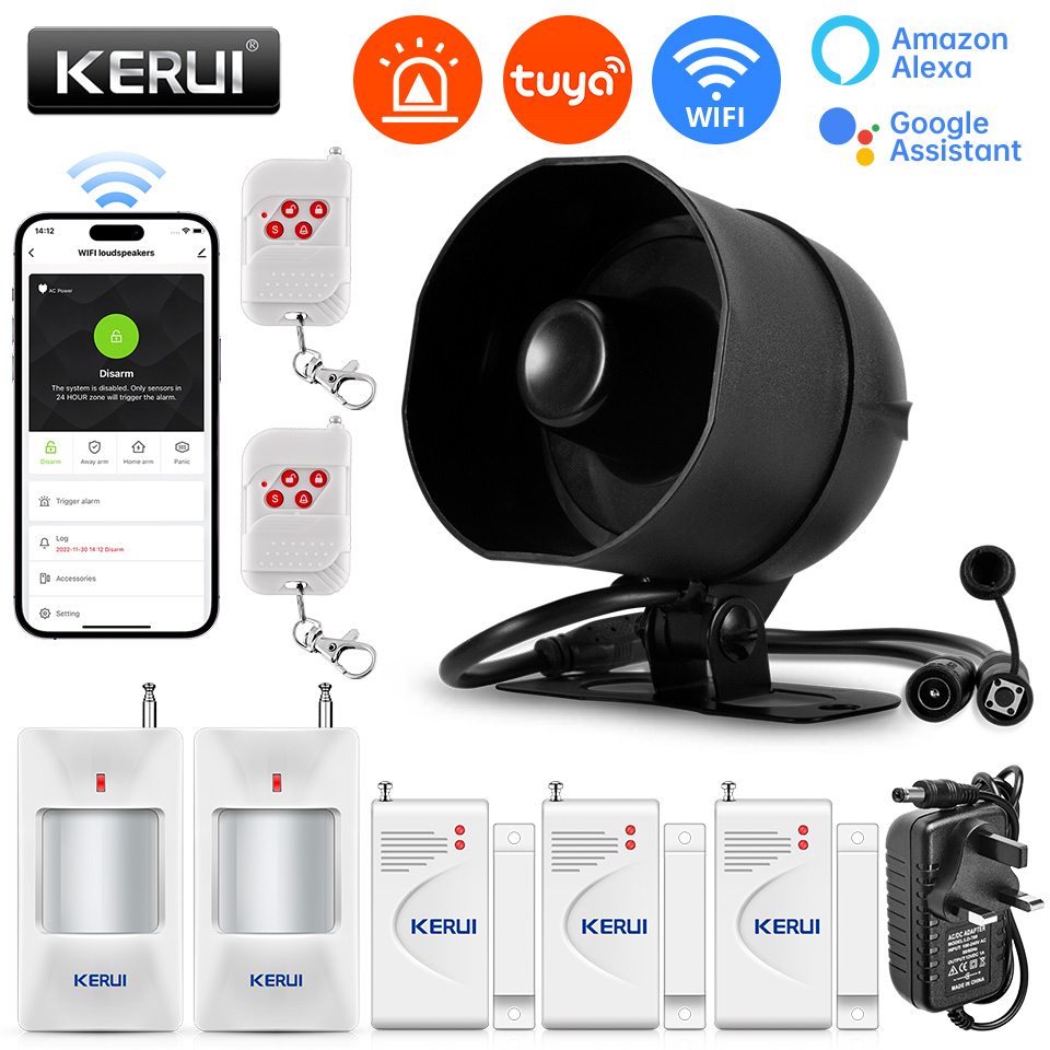 Smart Home Ecosystems - CORINA 120db Sirene Alarmsysteem WiFi Tuya
