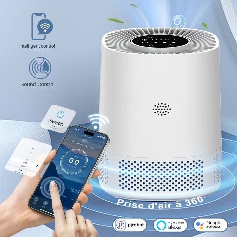 Smart Air Purifier - Slimme luchtreiniger voor thuis met app-bediening.