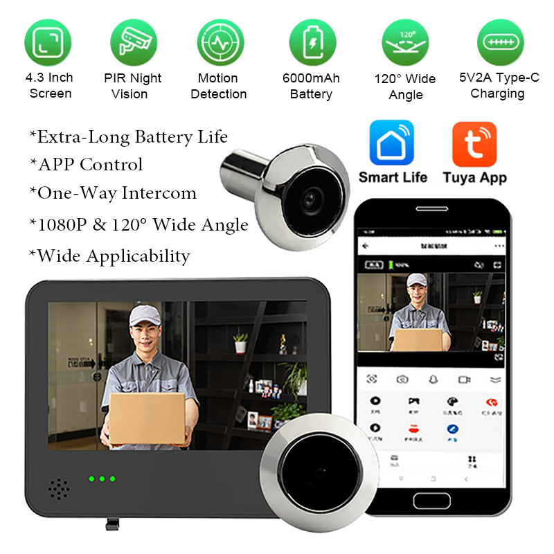 Wifi Doorbell Camera - Tuya Smart WIFI Video Deurbel Camera