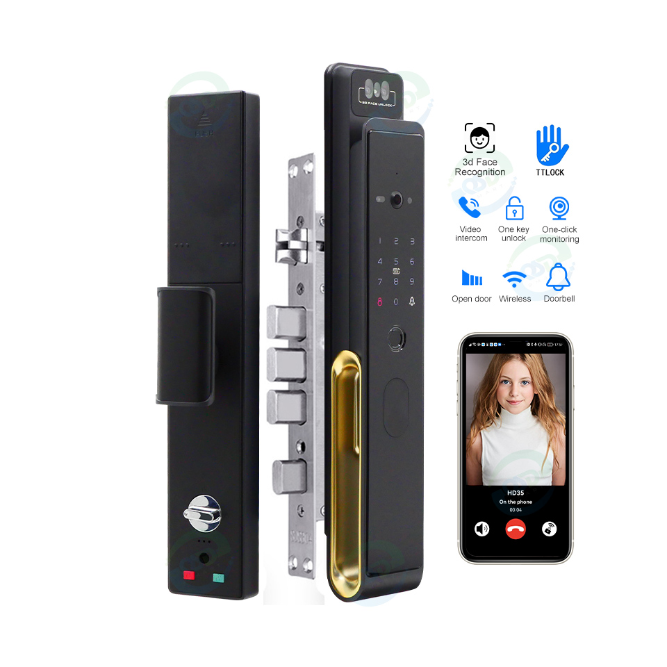 Wifi Doorbell Camera - WiFi Video-intercom Gezichtsdeurslot met camera Real-time