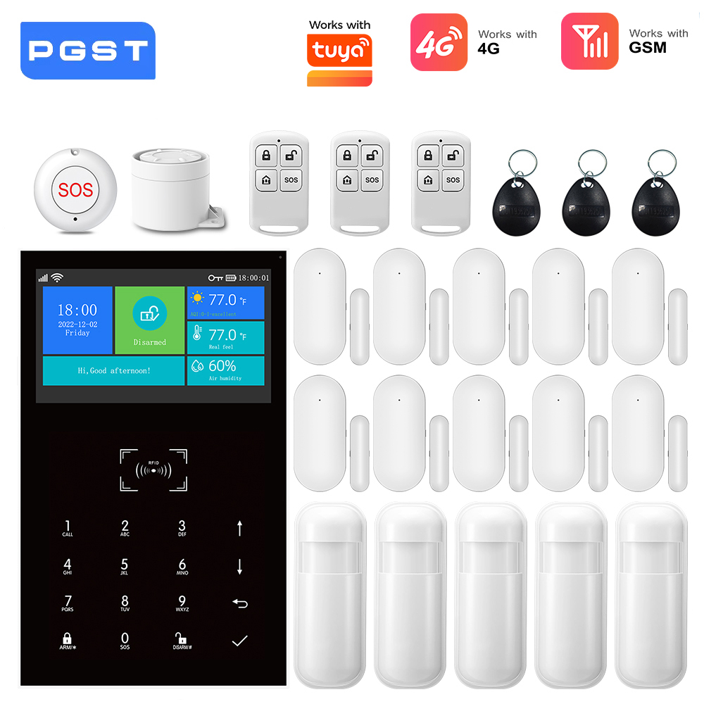 Smart Home Ecosystems - 4G GSM WiFi Alarmsysteem werkt met