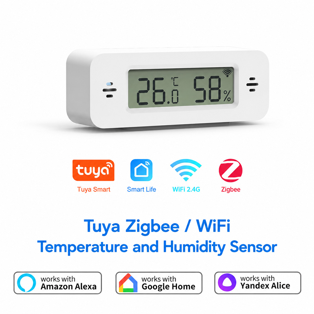 Smart Home Tablet - Tuya Zigbee WiFi Mini Temp &