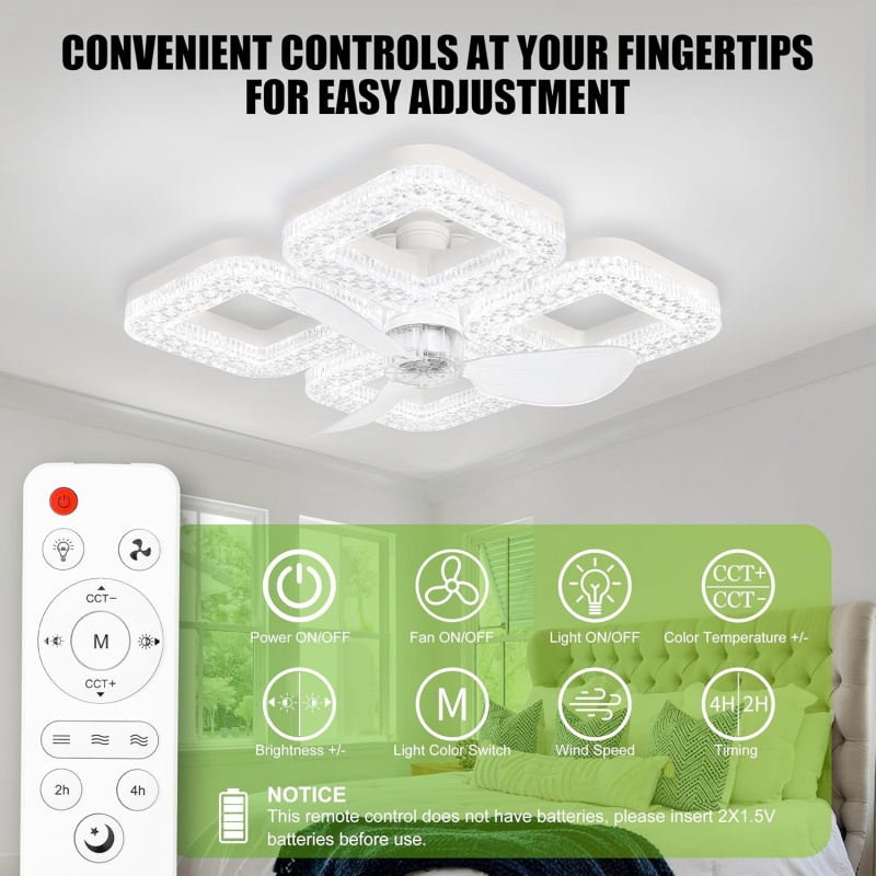 Slimme LED-plafondventilatorla - Smart Ceiling Fan recensie en prijs