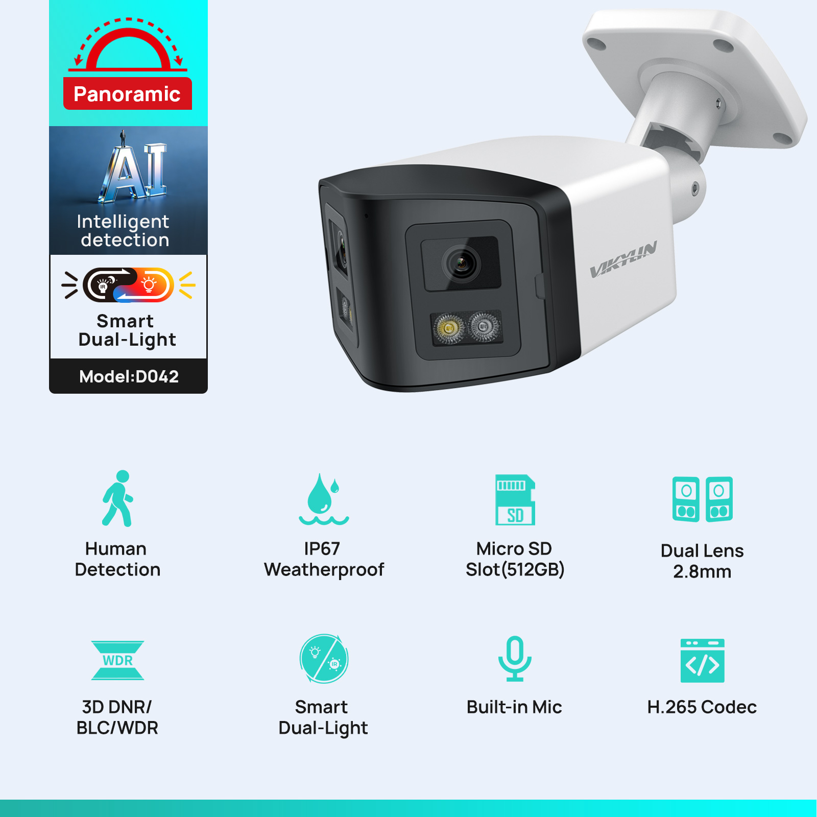 VIKYLIN 170 °   Panoramische b - Smart Home Notifications recensie en prijs