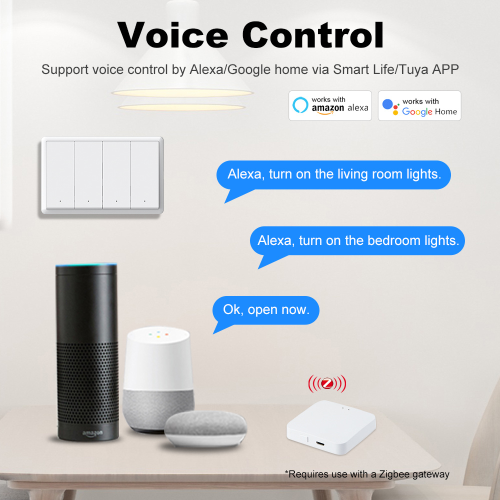 Manhot Smart Zigbee-schakelaar - Smart Home Google recensie en prijs