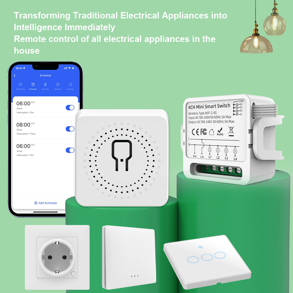 Tuya WiFi Smart Switch 1/2/3/4 - Smart Home Project recensie en prijs