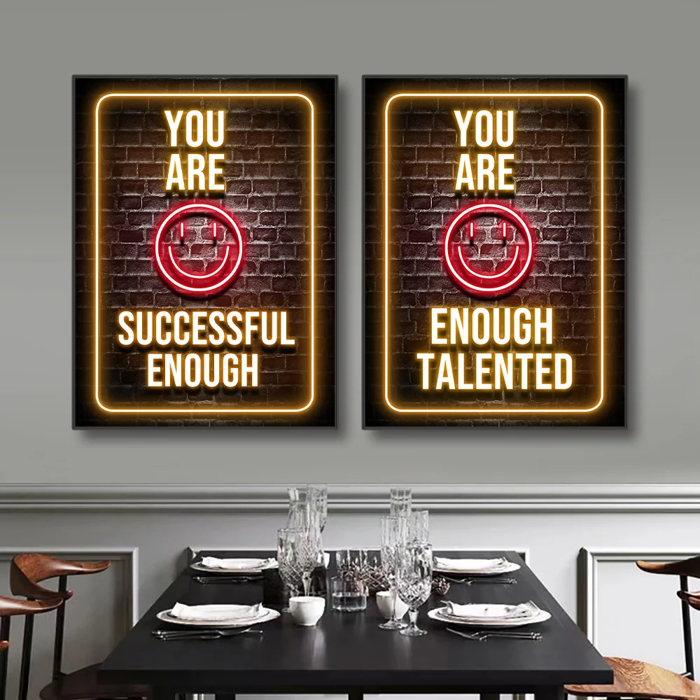 Neon Motivatie Citeert Posters - Smart Home Quotes recensie en prijs