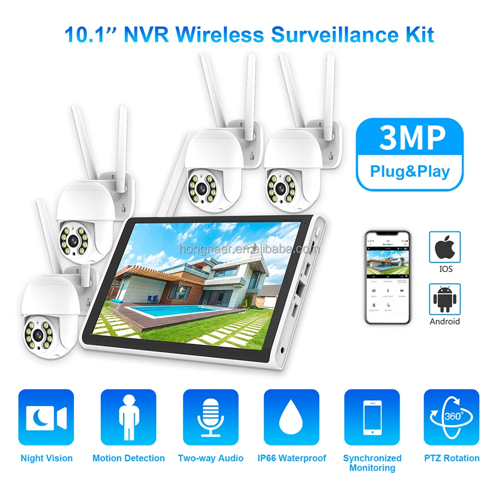 2026 Hongnaer 3MP 4-kanaals Wi - Security Ip Camera recensie en prijs