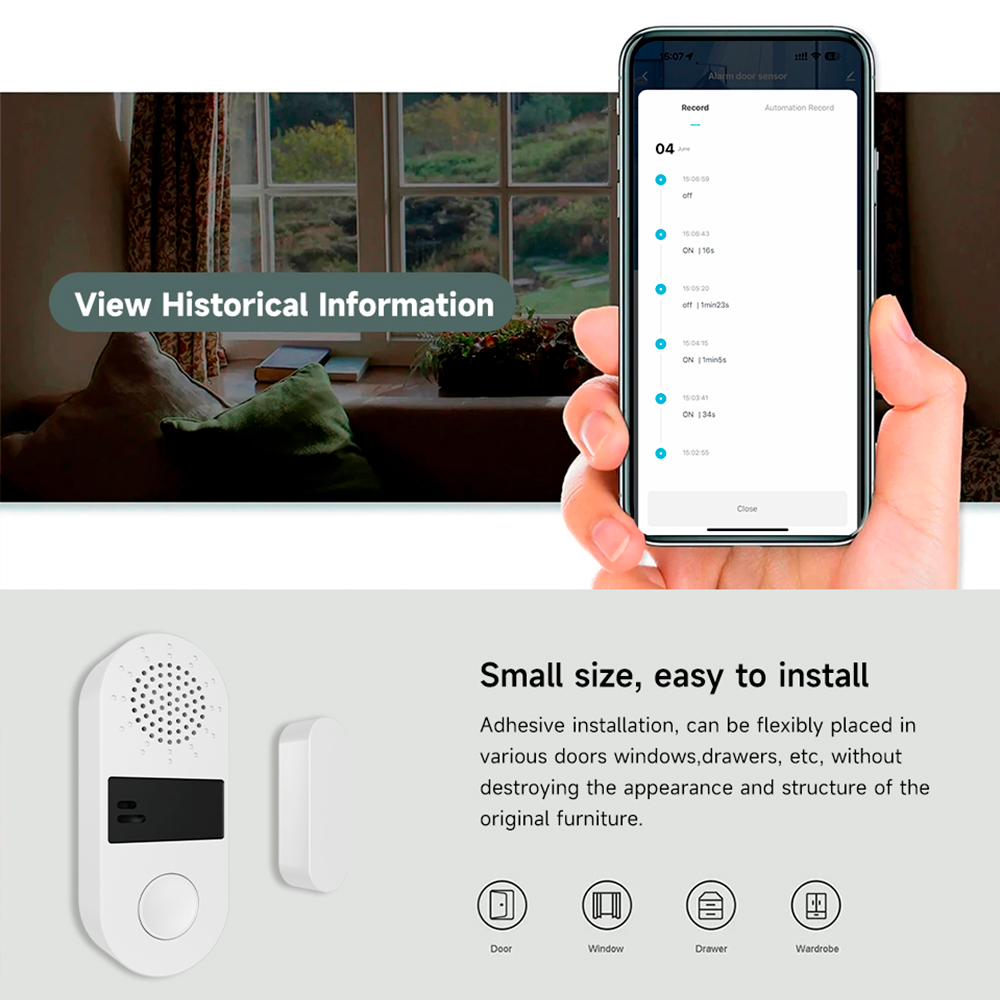Tuya Zigbee draadloze deur-raa - Wireless Door Sensor recensie en prijs