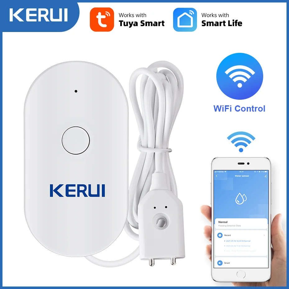 KERUI WiFi Watersensor Smart H - Smart Home Notifications recensie en prijs