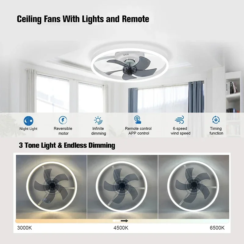Intelligente stille moderne pl - Smart Ceiling Fan recensie en prijs