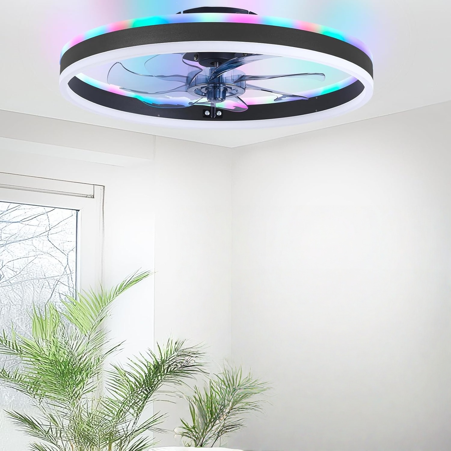 RGB slimme plafondventilatorla - Smart Ceiling Fan recensie en prijs