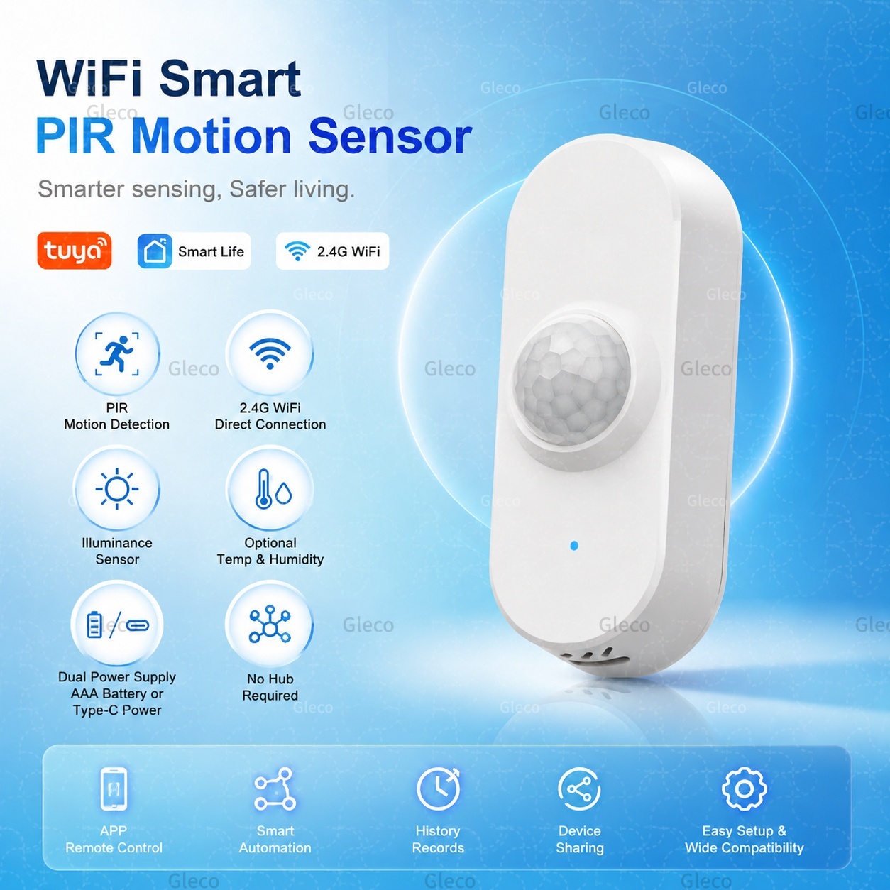 Tuya WiFi PIR Bewegingssensor  - Smart Home Ir recensie en prijs