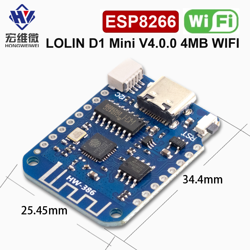 WEMOS D1 Mini V4.0.0 TYPE-C US - Smart Home Arduino Project recensie en prijs