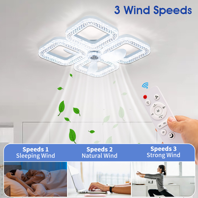 Moderne plafondventilator met  - Smart Ceiling Fan recensie en prijs