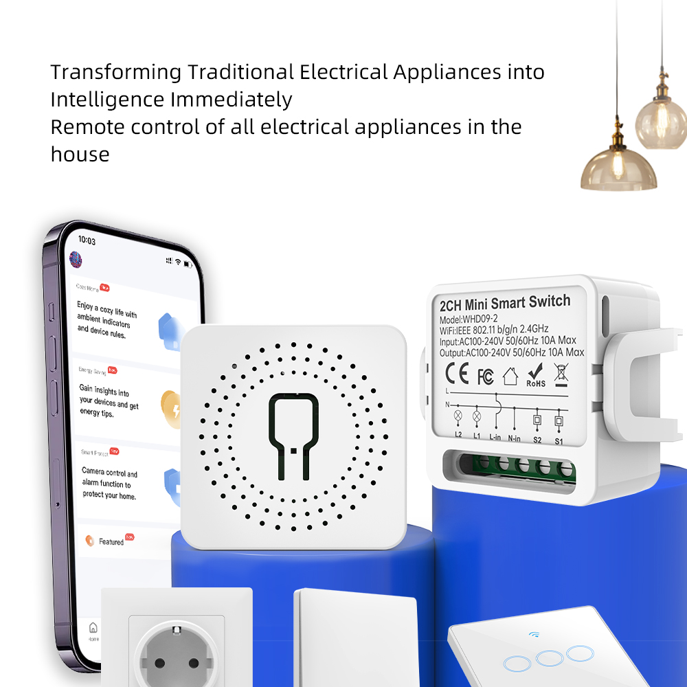 2-weg Tuya Smart Switch 2-voud - Smart Home Google recensie en prijs