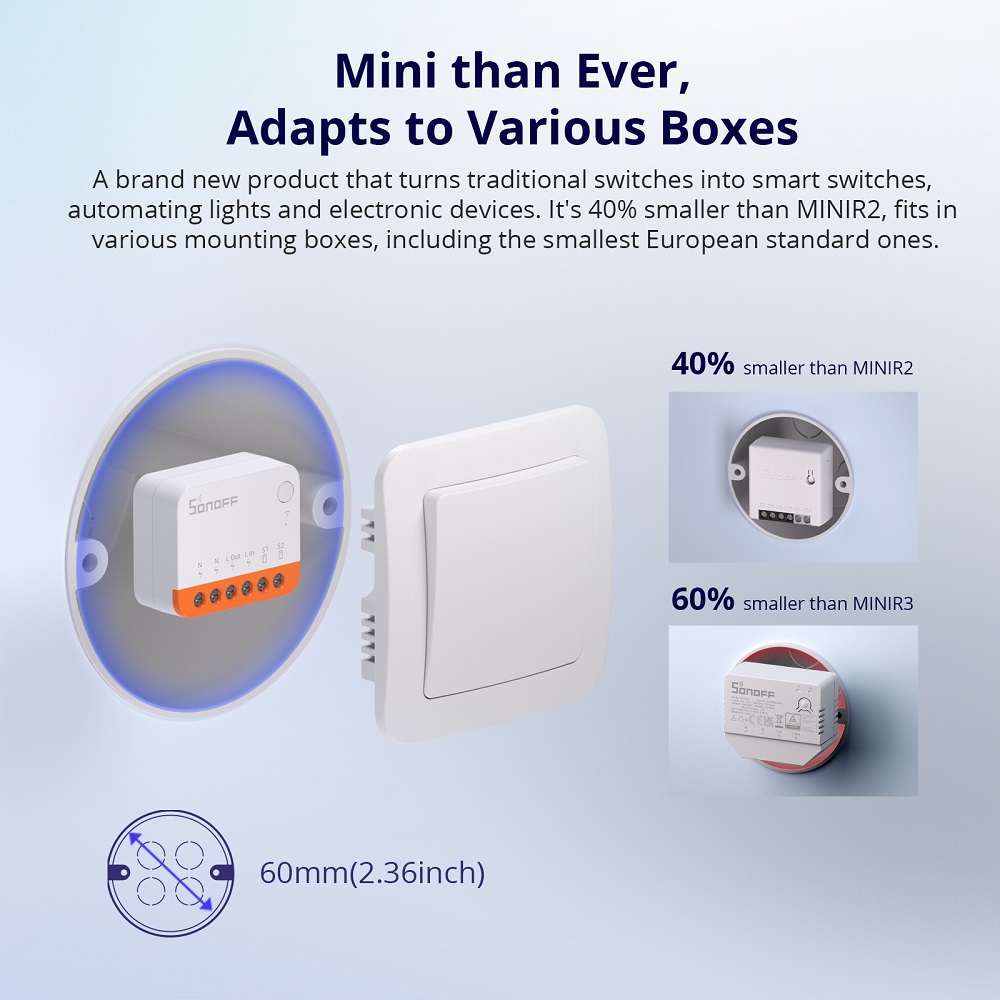 Sonoff Mini R4 Extreme Wifi Sm - Smart Home Project recensie en prijs